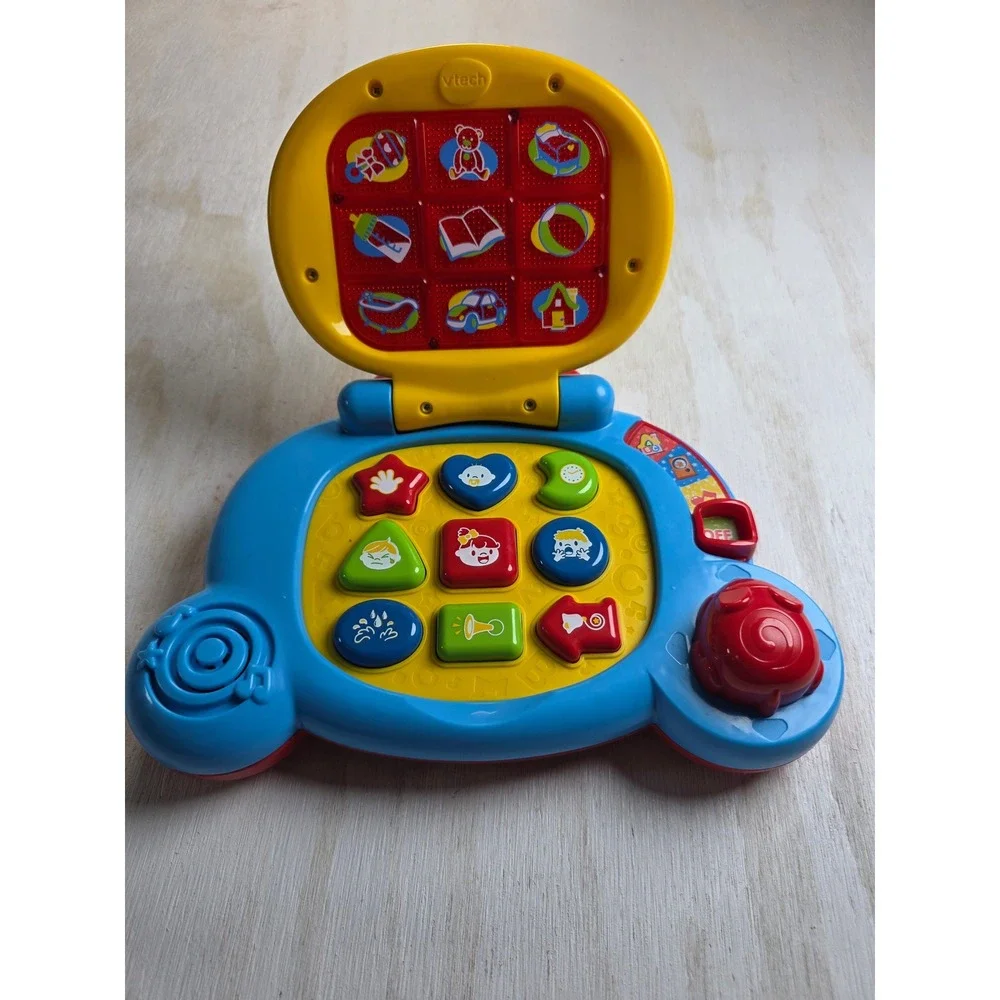 VTech Baby's Learning Laptop Blue Yellow Red Educational Toddler Toy Classic